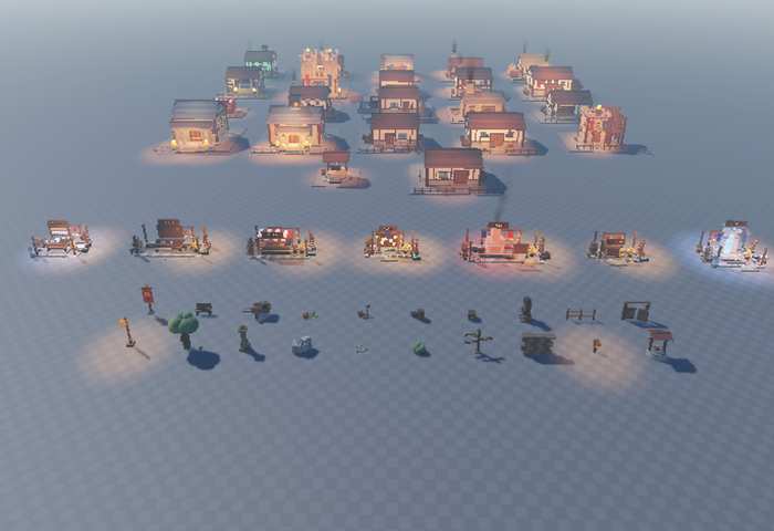 Medieval Village Kit - 7 Stations, NPCs, 20 Props preview 1