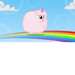 Pink fluffy unicorns {with donation board}