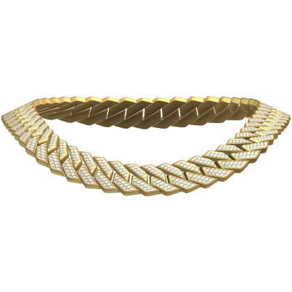 Iced Out Cuban Link Gold Chain 3.0