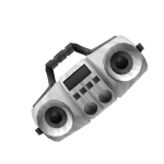 Silver Boombox