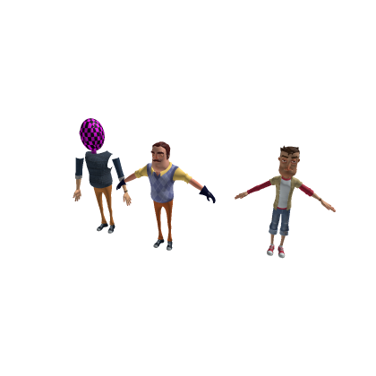 Hello neighbor character models