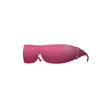 Pink Y2K Cyberstar Glasses