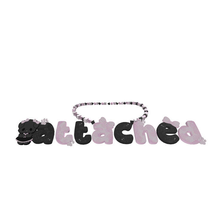 3.0 puppy paw attached necklace