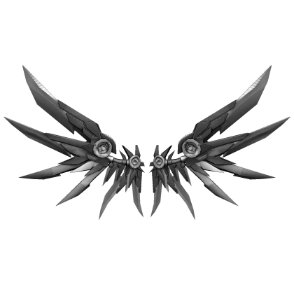 Mecha Wings Cyber White Silver | Roblox Item - Rolimon's
