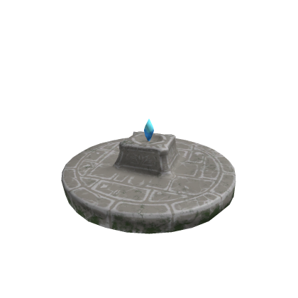 Stylized Arcane Crystal Altar - Magical Shrine Low