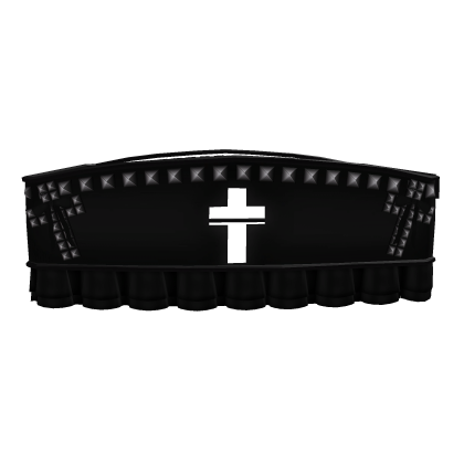 cute alt studded top black