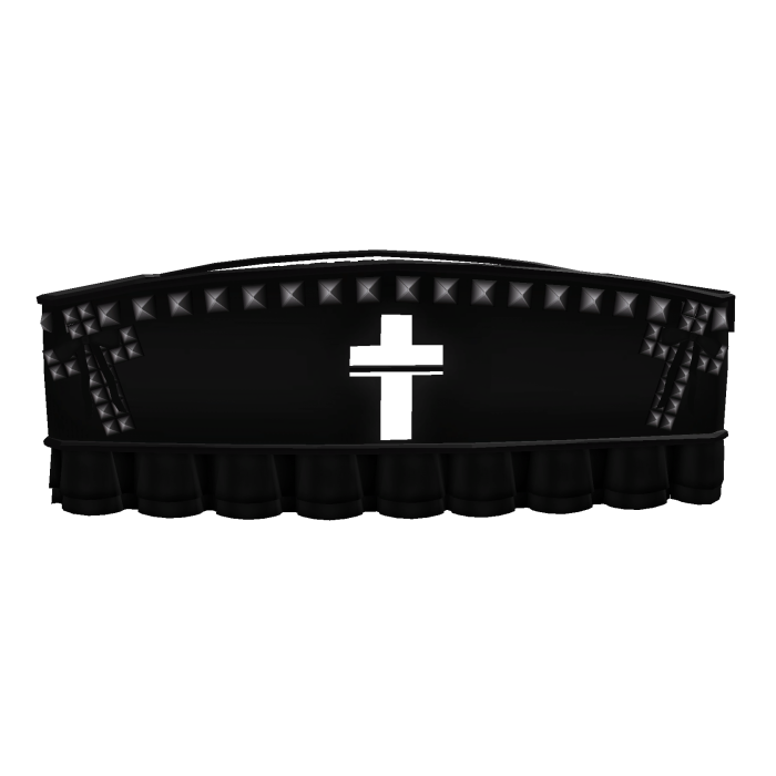 cute alt studded top black
