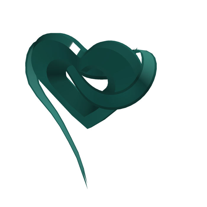 Dark Cyan Heart for Korblox