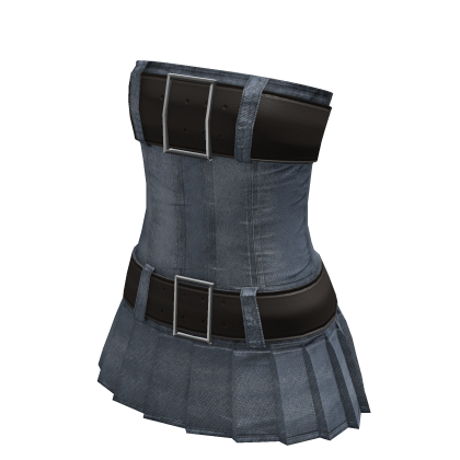 Y2K ☆ iconic belts denim dress
