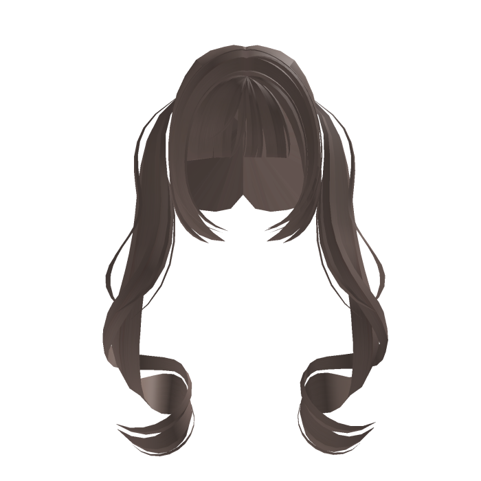 ◟⁀ ˙  so kawaii dusty brown pigtails ♡