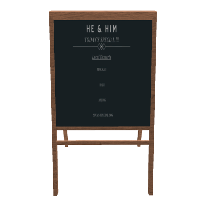Food Menu Sign