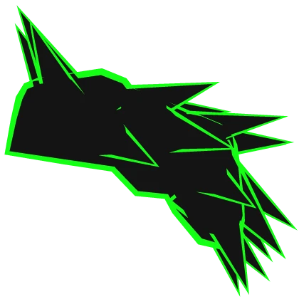 Green Cartoony Demon Knight Pauldron (LEFT) Roblox item render