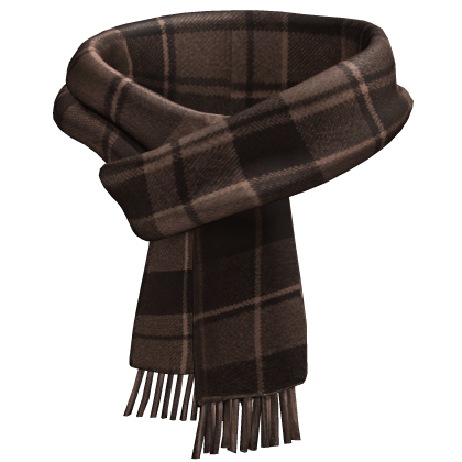 Cozy Brown Plaid Scarf