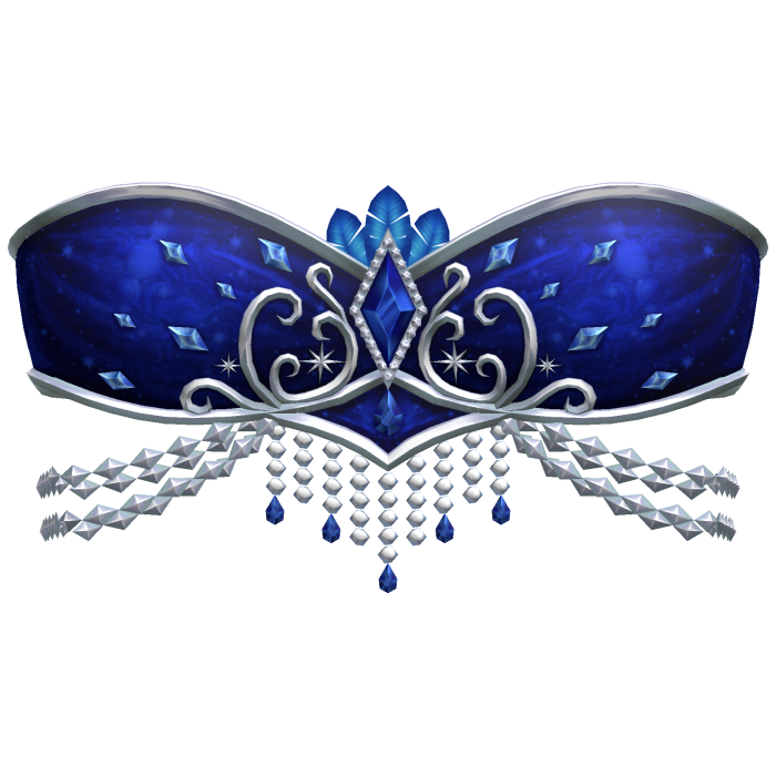 Majestic Blue Showgirl Jeweled Crystal Top