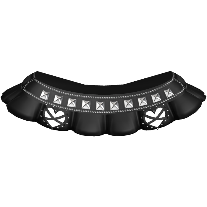emo black dolly studded heart ruffle lace skirt