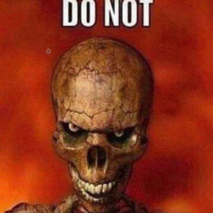 do not skeleton meme Roblox decal