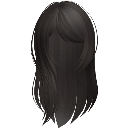 long layered side swept bangs hair dark brown