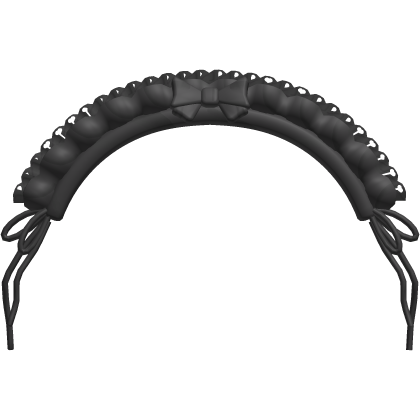 ♡ ꒰ gothic lace headband in black ꒱ Roblox item