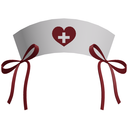 💉 yami-kawaii nurse hat in white & red