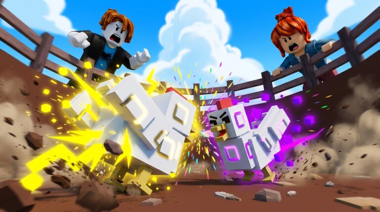 Grow a Chicken Fighter — official Roblox game image