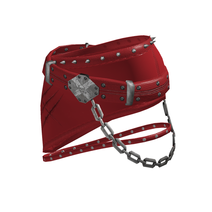 Gothic Punk Studded Mini Skirt red[MAX]