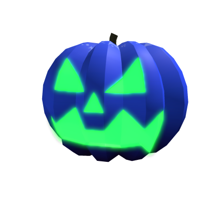 Glowing Pumpkin Head – Blue
