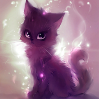 Purple Kitty Roblox decal