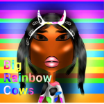 •Big rainbow cows•