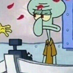 Squidward mad tho-