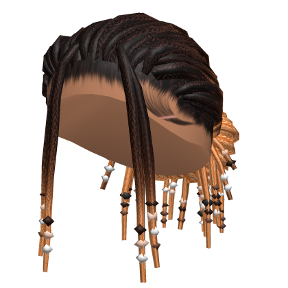 Braided Locs Bun (Brown/Blonde) Roblox item