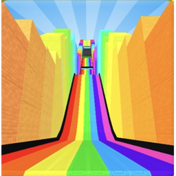 Rainbow Slide Down Obby Obi Oby