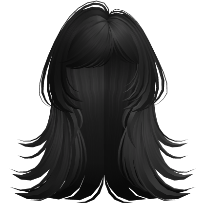 Messy Layered Long Hair (Black)