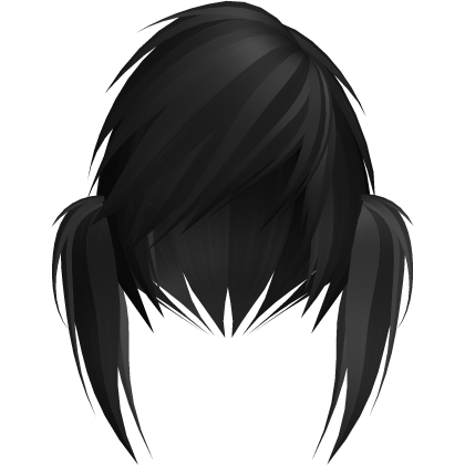 emo scene vkei black moe pigtails