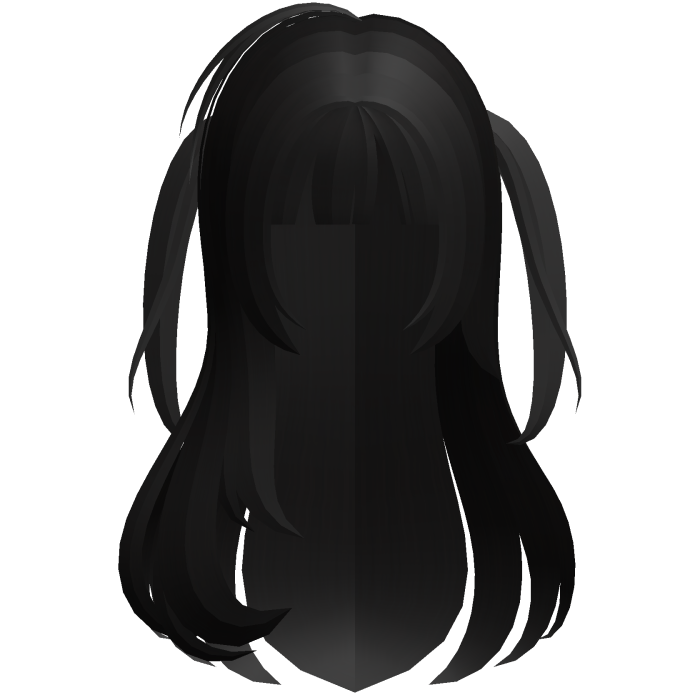 black adorable fluffy fawn hair w pigtails