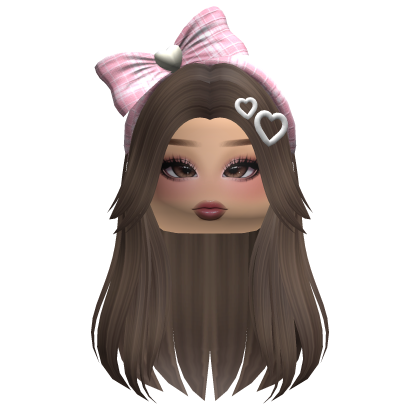 Soft Girl Straight Hair w/ Accessories & Makeup