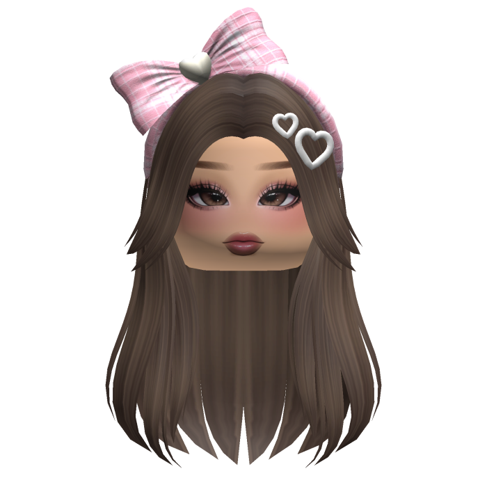 Soft Girl Straight Hair w/ Accessories & Makeup