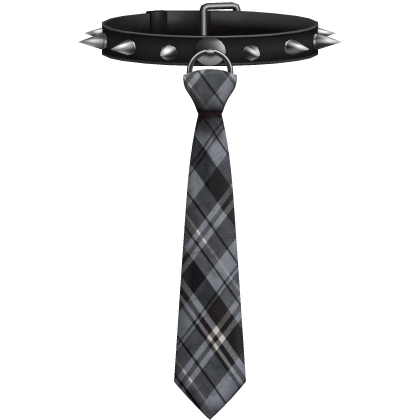 Emo Choker Spikes Necktie
