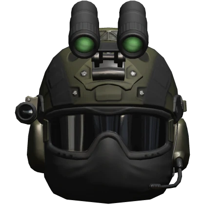 Green Tactical Helmet Night Vision Ops FAST Ghost | Roblox Item - Rolimon's