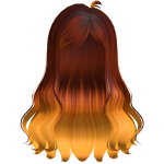 Halloween Orange Ombre Hair