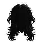 Black Fluffy Layered Hair For Girls