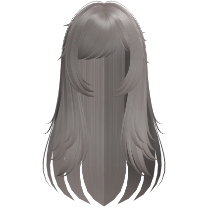 Long Ash Brown Wispy Messy Hair