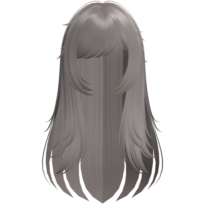 Long Ash Brown Wispy Messy Hair