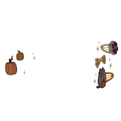 🎃ྀིCute Pumpkin Pusheen Hairclip For Fall
