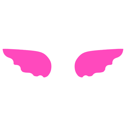 ♡ Cute Simple Sticker Angel Wings in Hot Pink