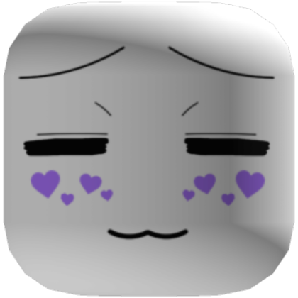 Cara de Anime Purple Heart Fluster Roblox decal