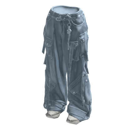 Light Cargo Jeans with Straps and Shoes