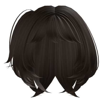 Cute Side Pigtail Fluffy Hair (Brown) Roblox item