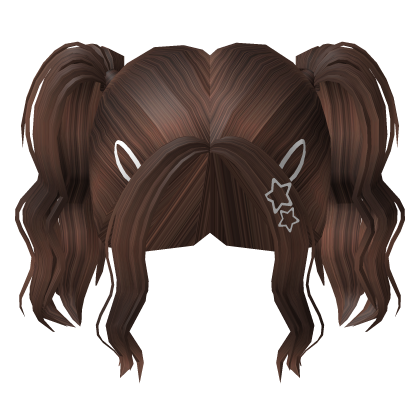 Brown Cheap Curly Ponytails with Clips Roblox item