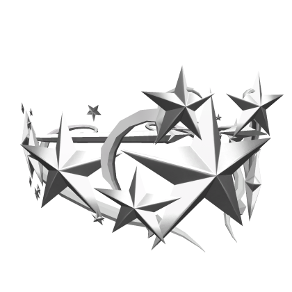 Silver Dazzle Sigil Star Crown Roblox item