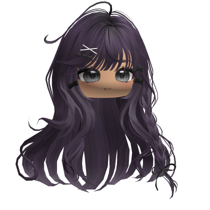 Shoujo Girl Braids w/ Bow Clips (Purple) Roblox item